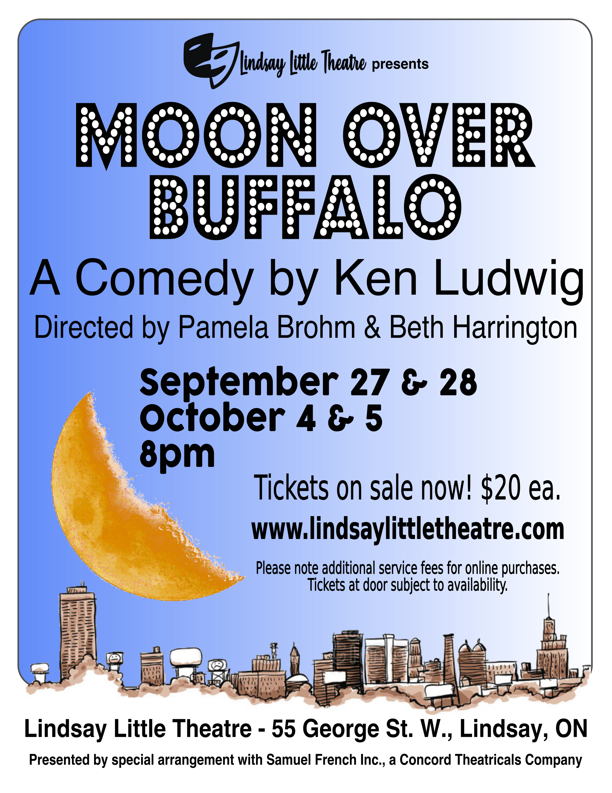 Moon Over Buffalo LLT 2019 Poster